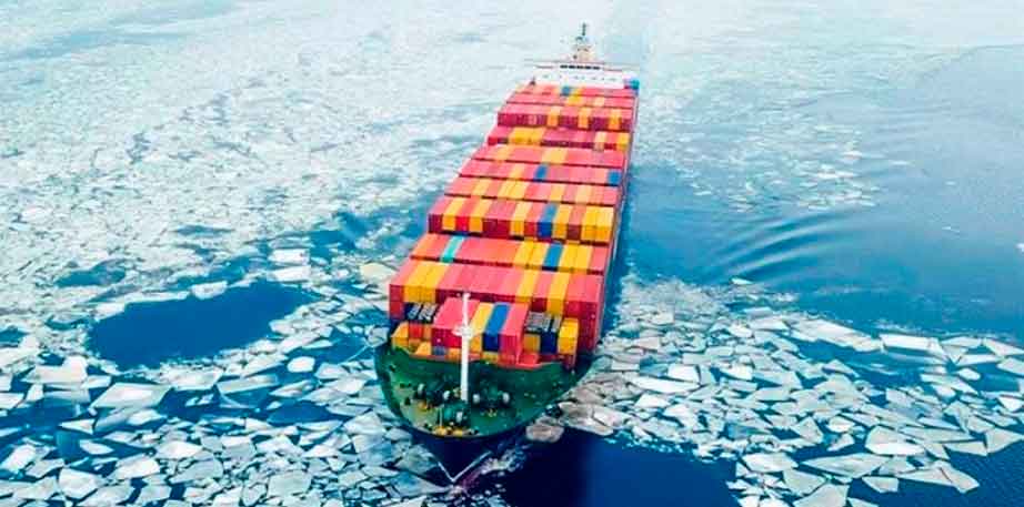 Las rutas marítimas del ártico se calientan