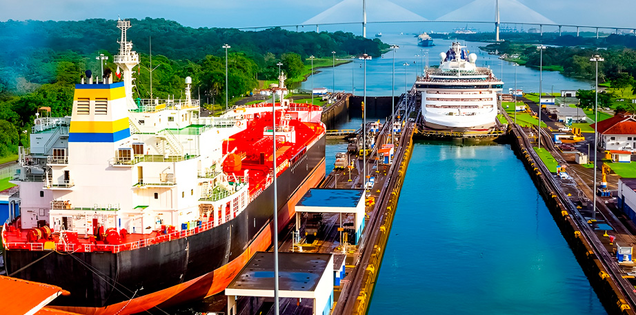 El impacto de las disrupciones en los canales de Panamá y Suez sobre el transporte marítimo y el comercio global